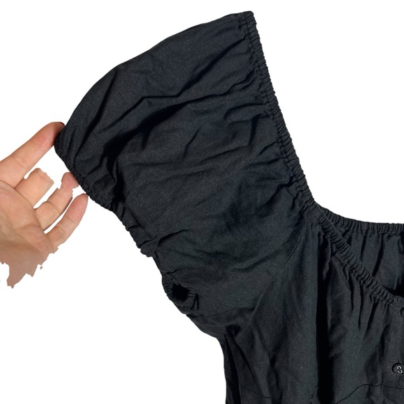 Madewell Margie Mini Dress in True Black, NWT, Size 14 - Picture 6 of 12